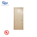 White color interior wood fire door